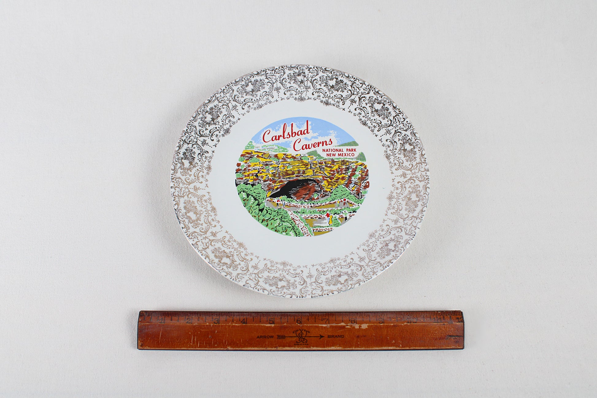 Carlsbad Caverns National Park, New Mexico, Souvenir Dinner Plate