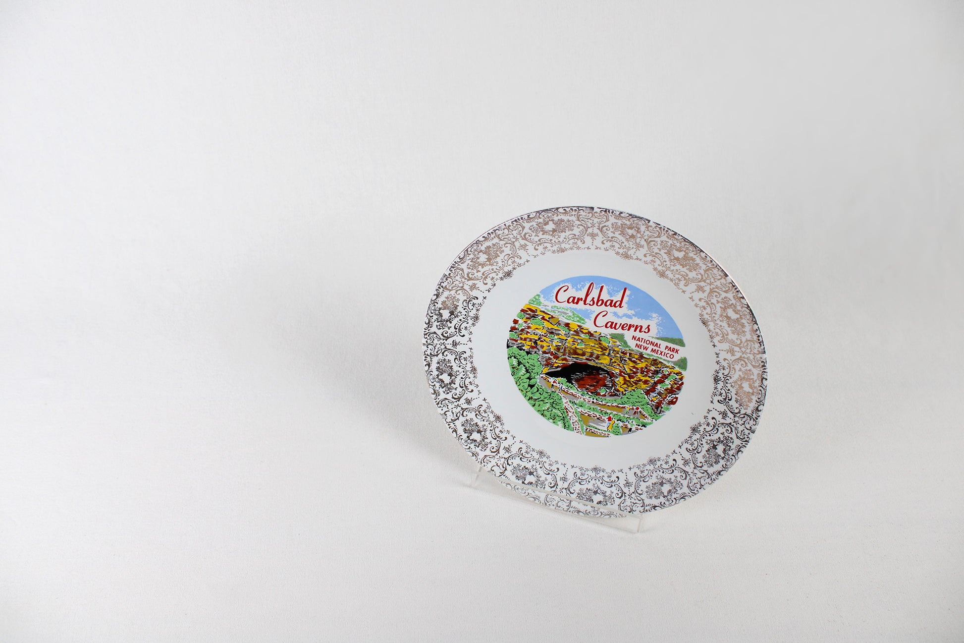 Carlsbad Caverns National Park, New Mexico, Souvenir Dinner Plate