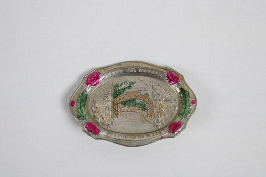 Cave of the Mounds Wisconsin Small Metal Tray / Ashtray Souvenir