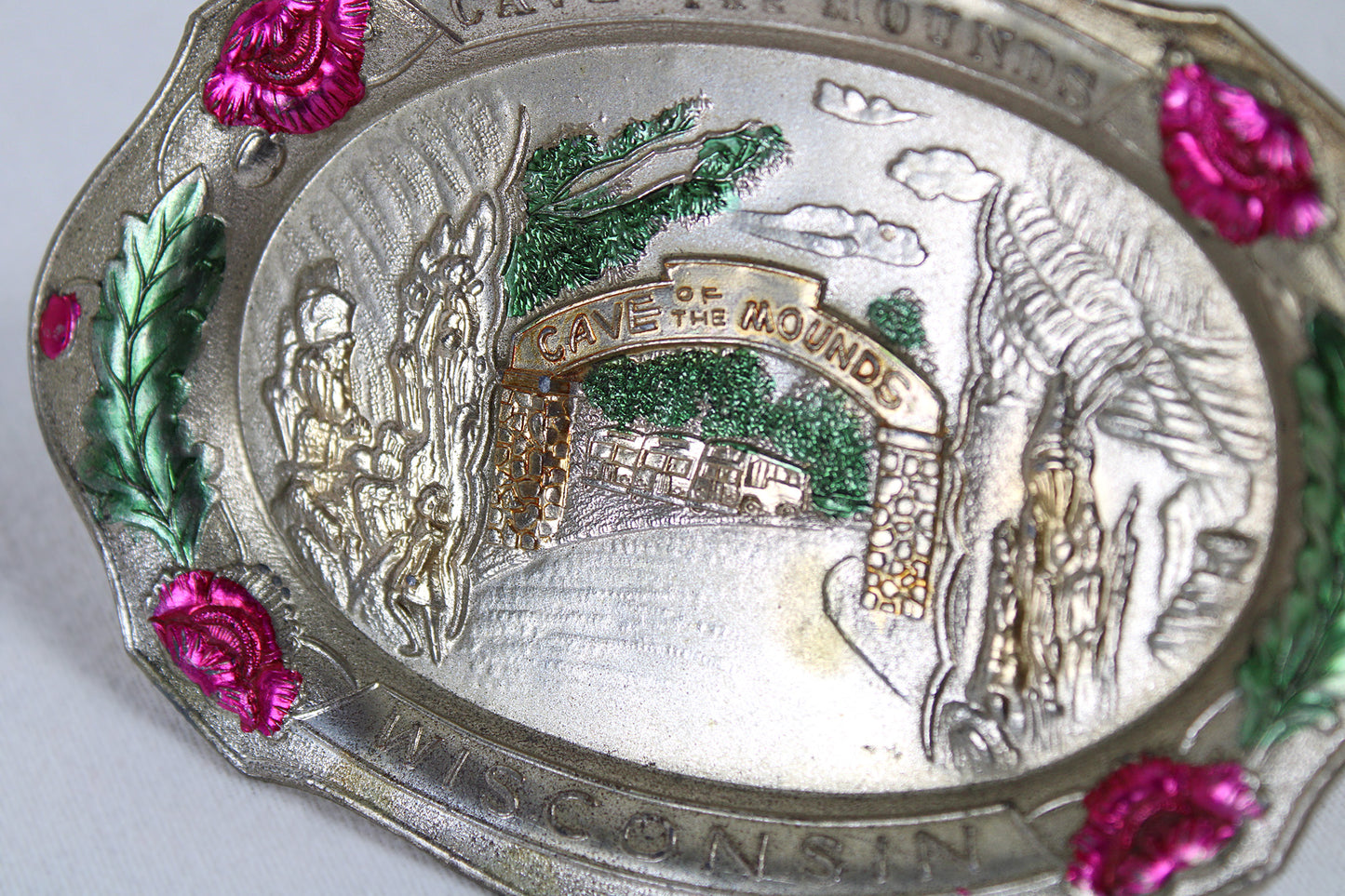 Cave of the Mounds Wisconsin Small Metal Tray / Ashtray Souvenir