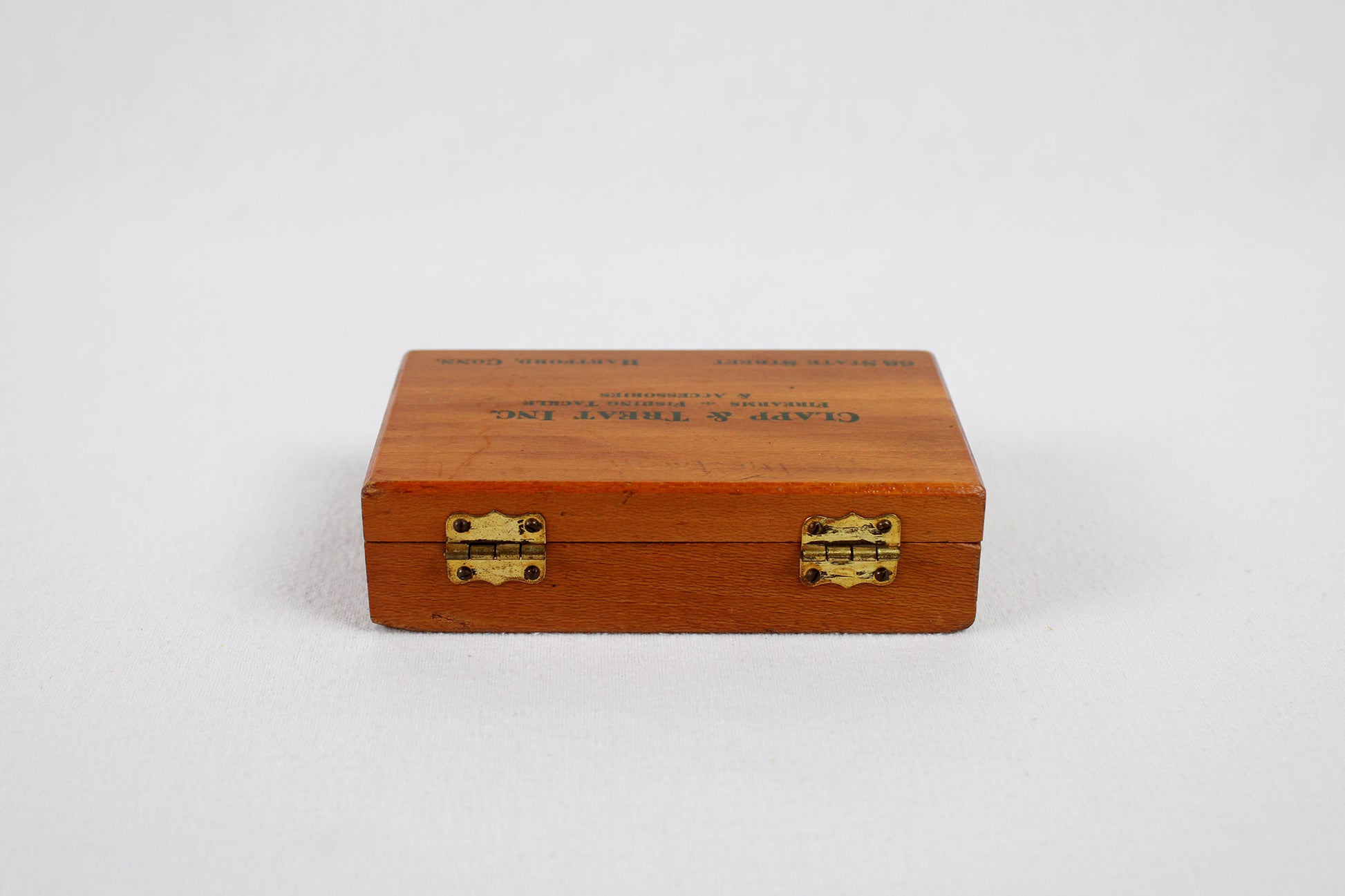 Connecticut Connected .22 Caliber Bullet Storage Wooden Ammo Box