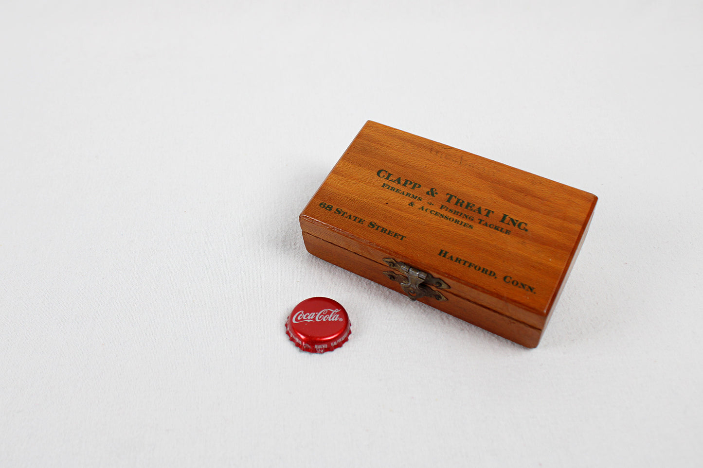 Connecticut Connected .22 Caliber Bullet Storage Wooden Ammo Box