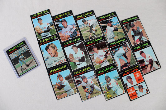 Topps Baseball Cards Cleveland Indians 1971