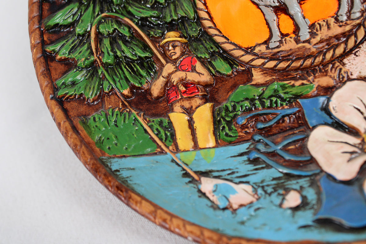 Colorado 3D Souvenir Hand Painted Wall Plate