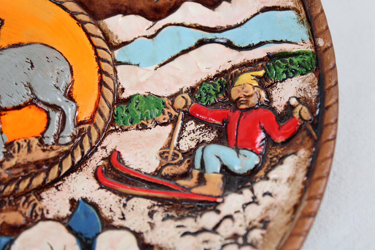 Colorado 3D Souvenir Hand Painted Wall Plate