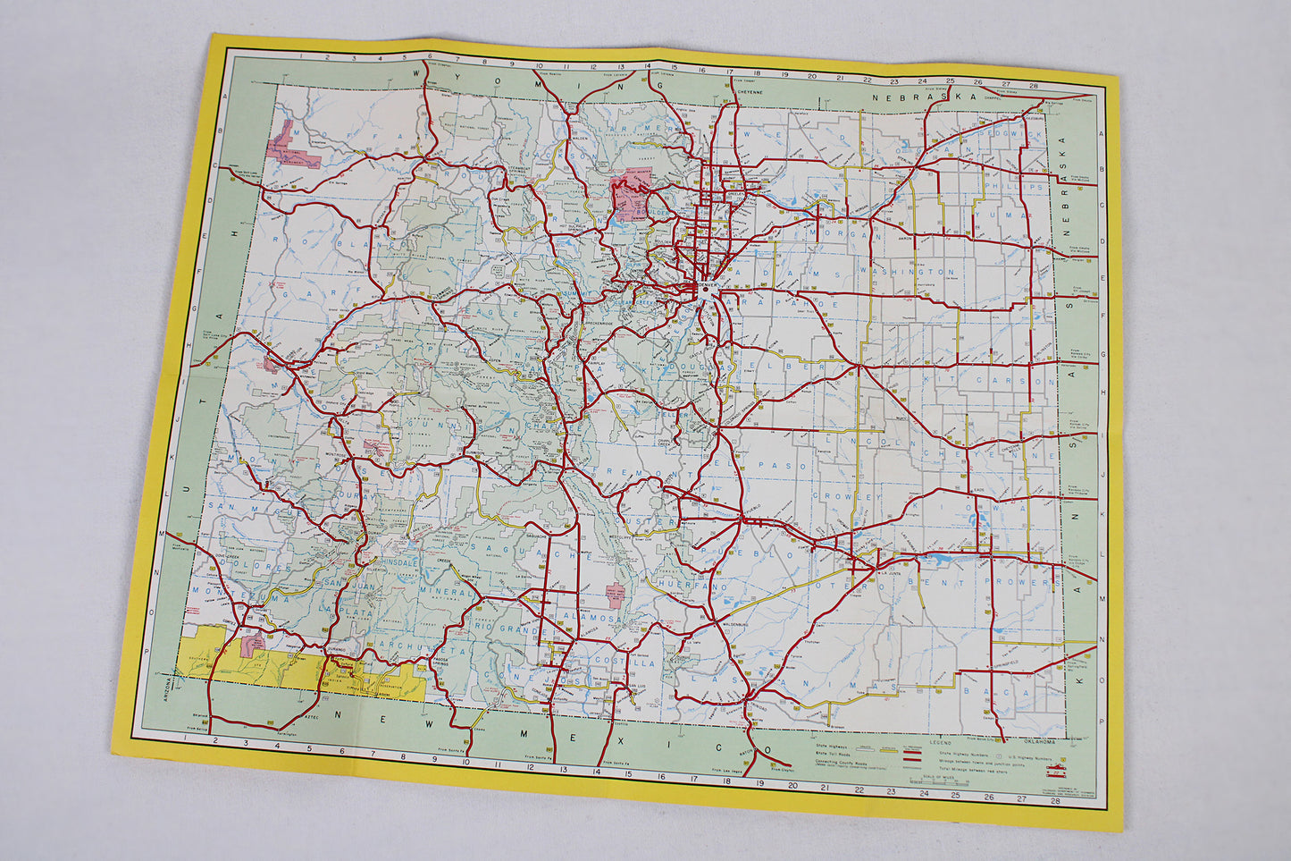 Colorado Department of Highways “Colorful Colorado” 1955 Map / Brochure / Guide