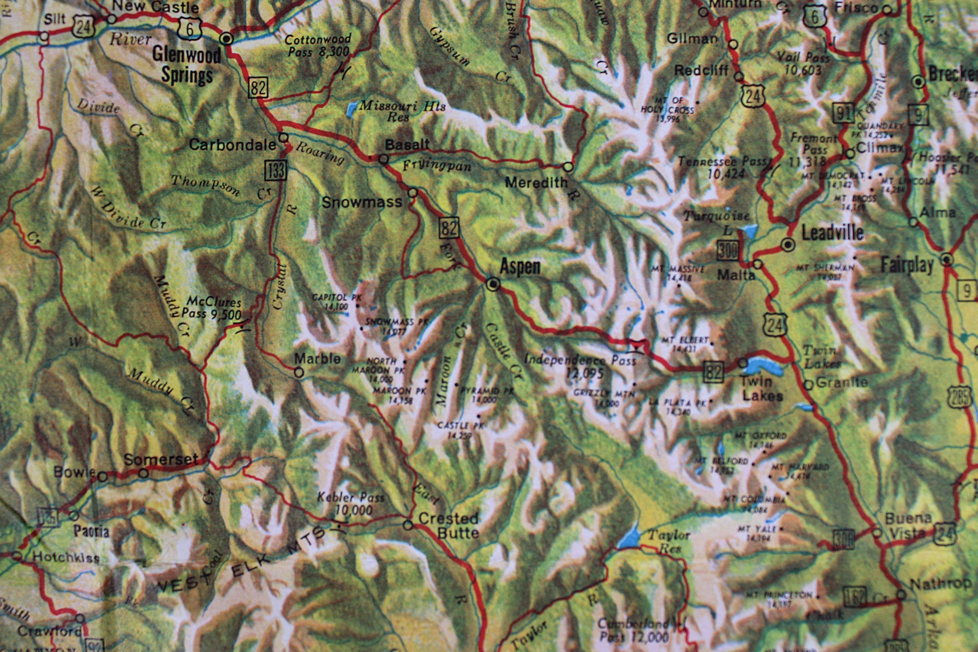 Colorado Department of Highways “Colorful Colorado” 1955 Map / Brochure / Guide