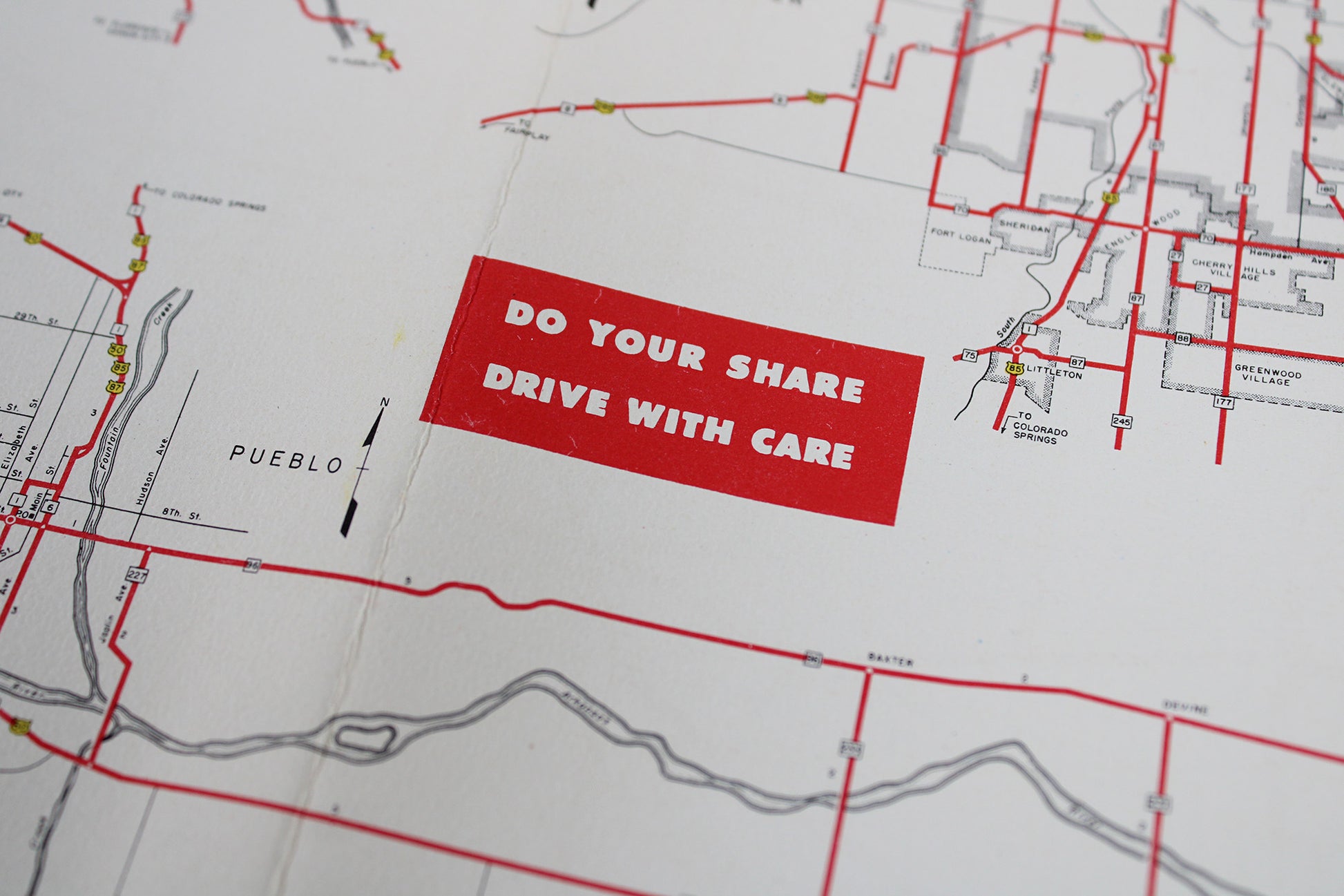 Colorado Department of Highways “Colorful Colorado” 1955 Map / Brochure / Guide