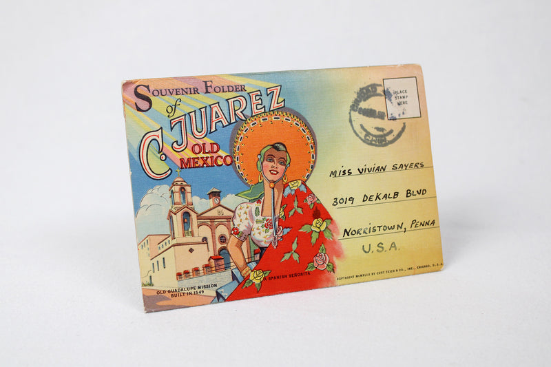 Souvenir Folder of Ciudad Juarez Old Mexico / Accordion Postcard Set