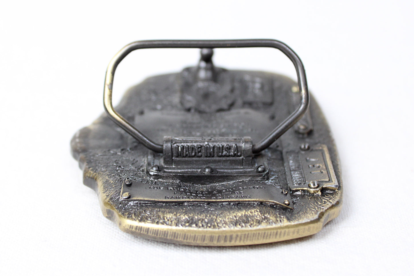 Durango & Silverton Colorado Rail Line Heavy Metal Belt Buckle