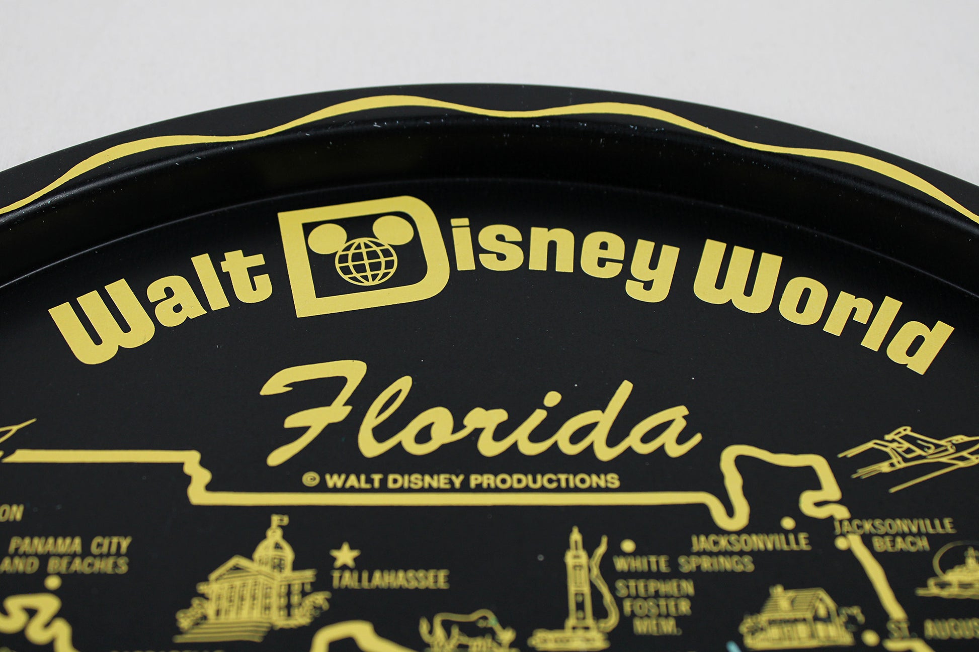 Florida Walt Disney World Souvenir Metal Serving Tray
