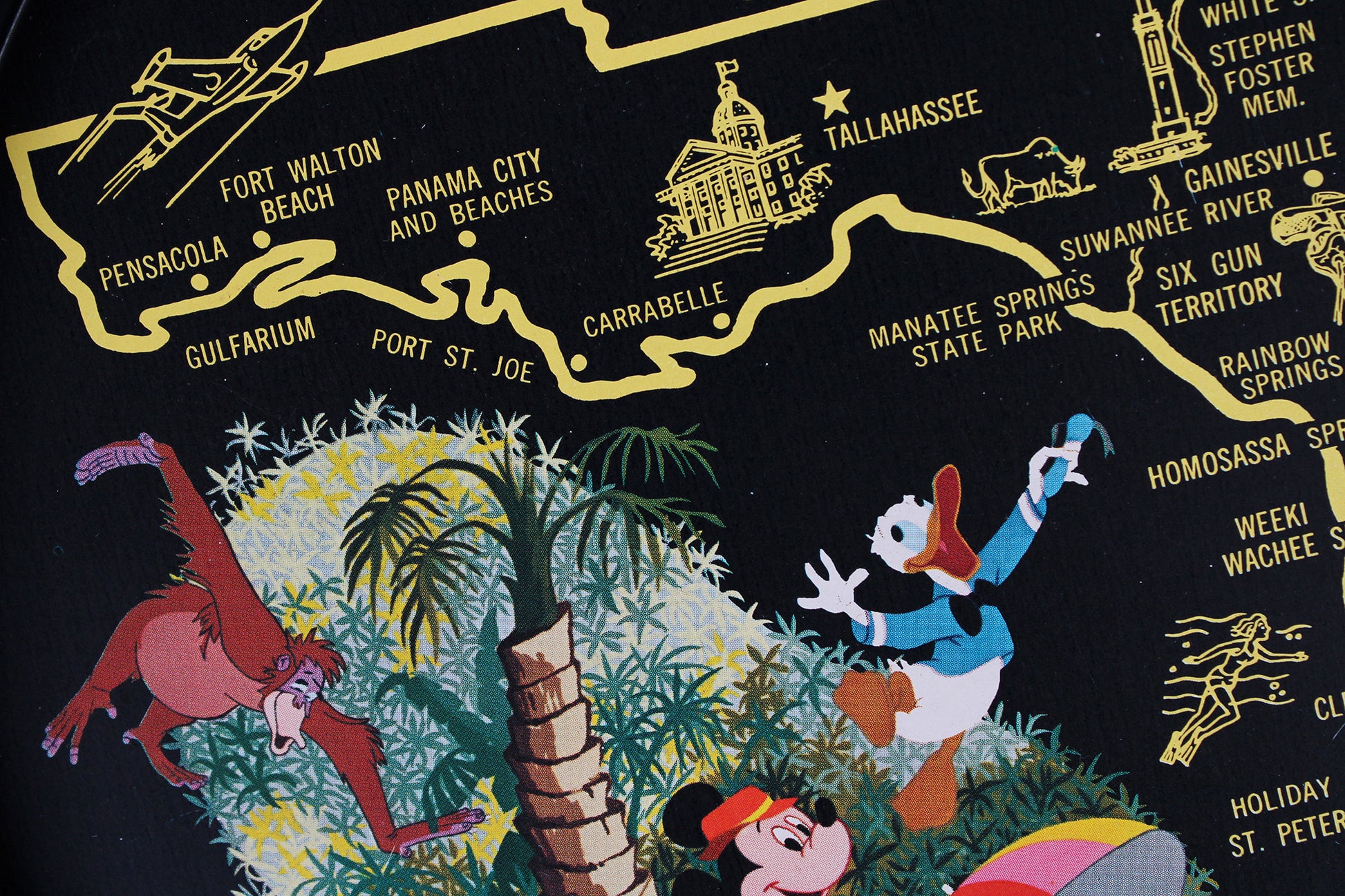 Florida Walt Disney World Souvenir Metal Serving Tray