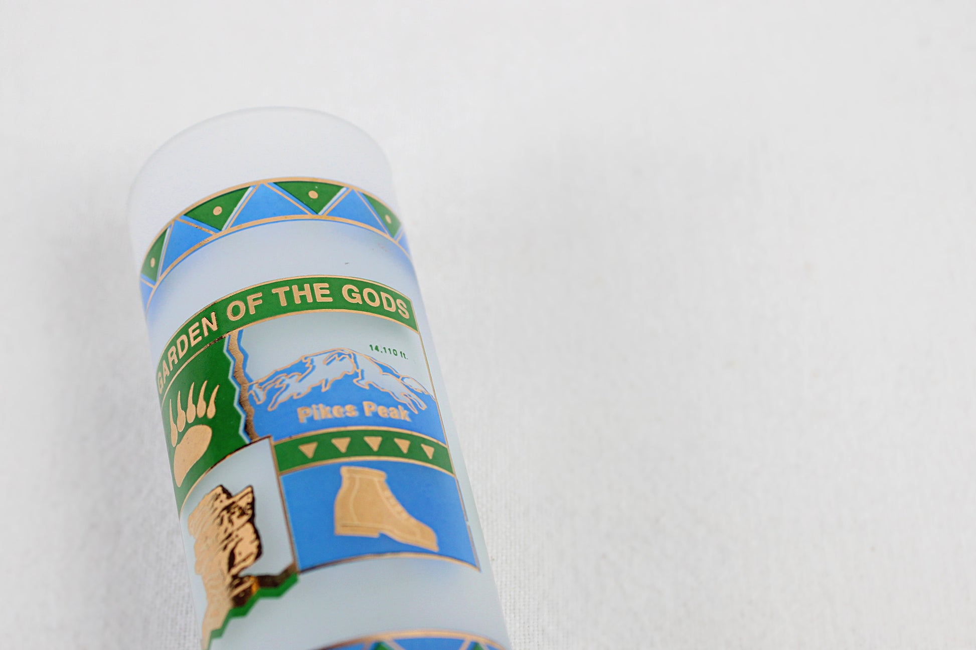 Colorado Garden Of The Gods Tall Frosted Shot Glass