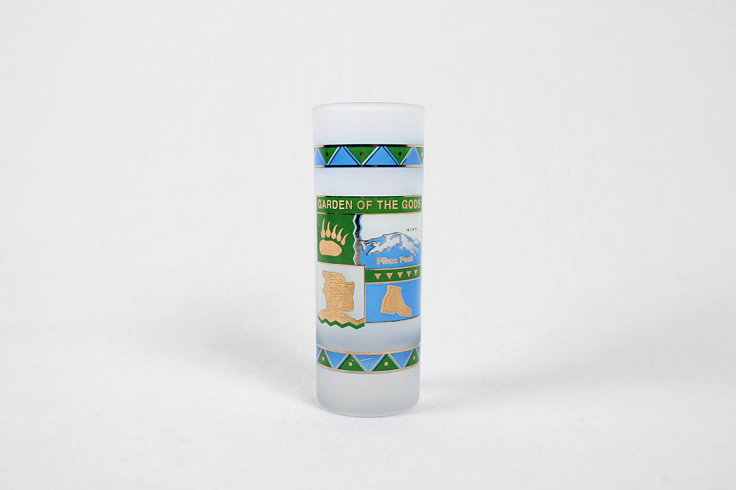 Colorado Garden Of The Gods Tall Frosted Shot Glass