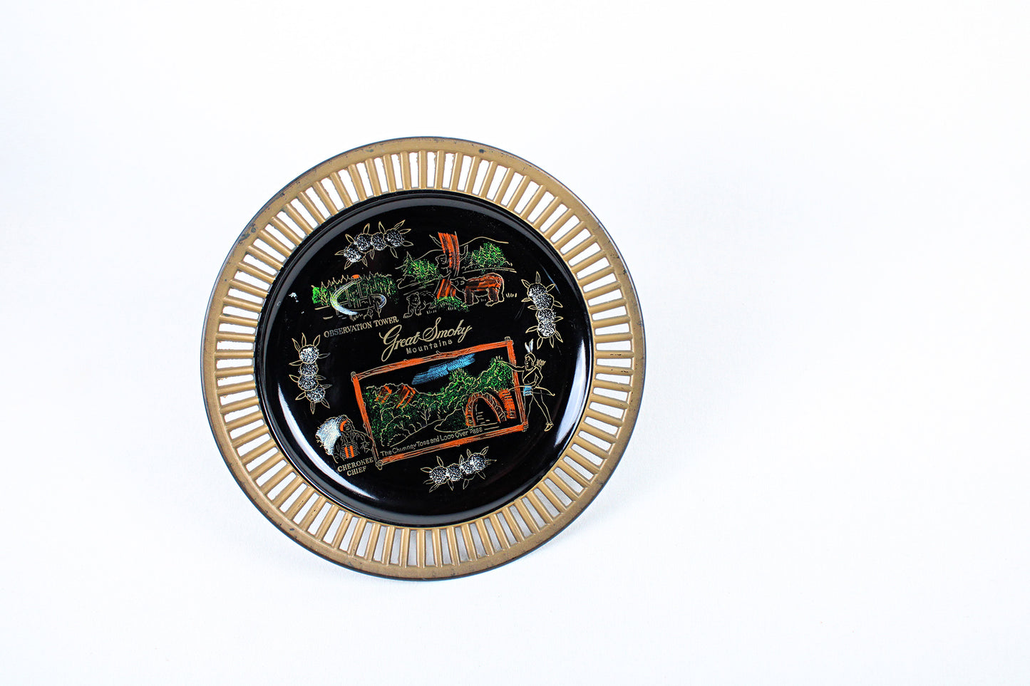 Great Smoky Mountains Melamine Plastic Souvenir Plate