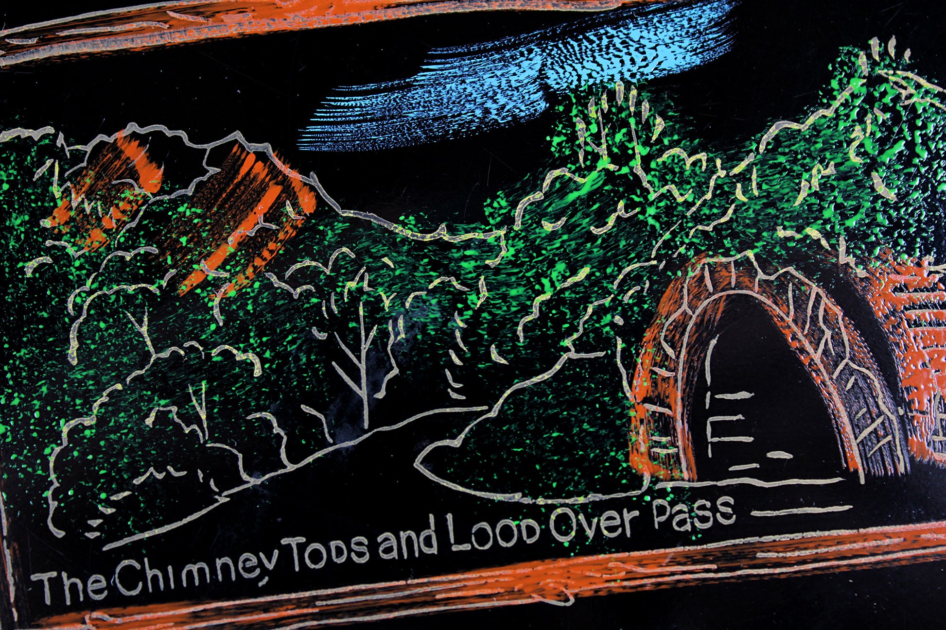 Great Smoky Mountains Melamine Plastic Souvenir Plate