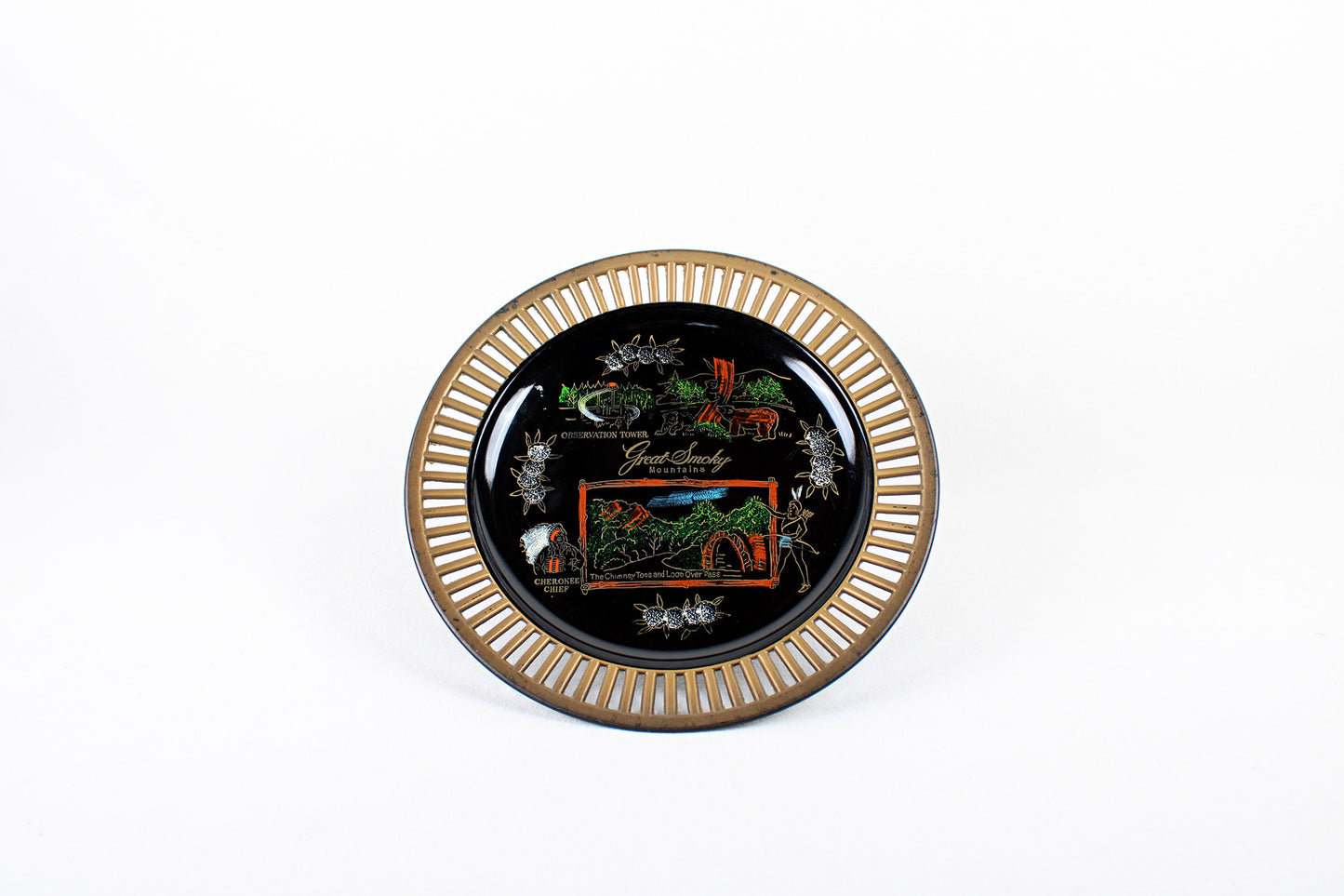 Great Smoky Mountains Melamine Plastic Souvenir Plate