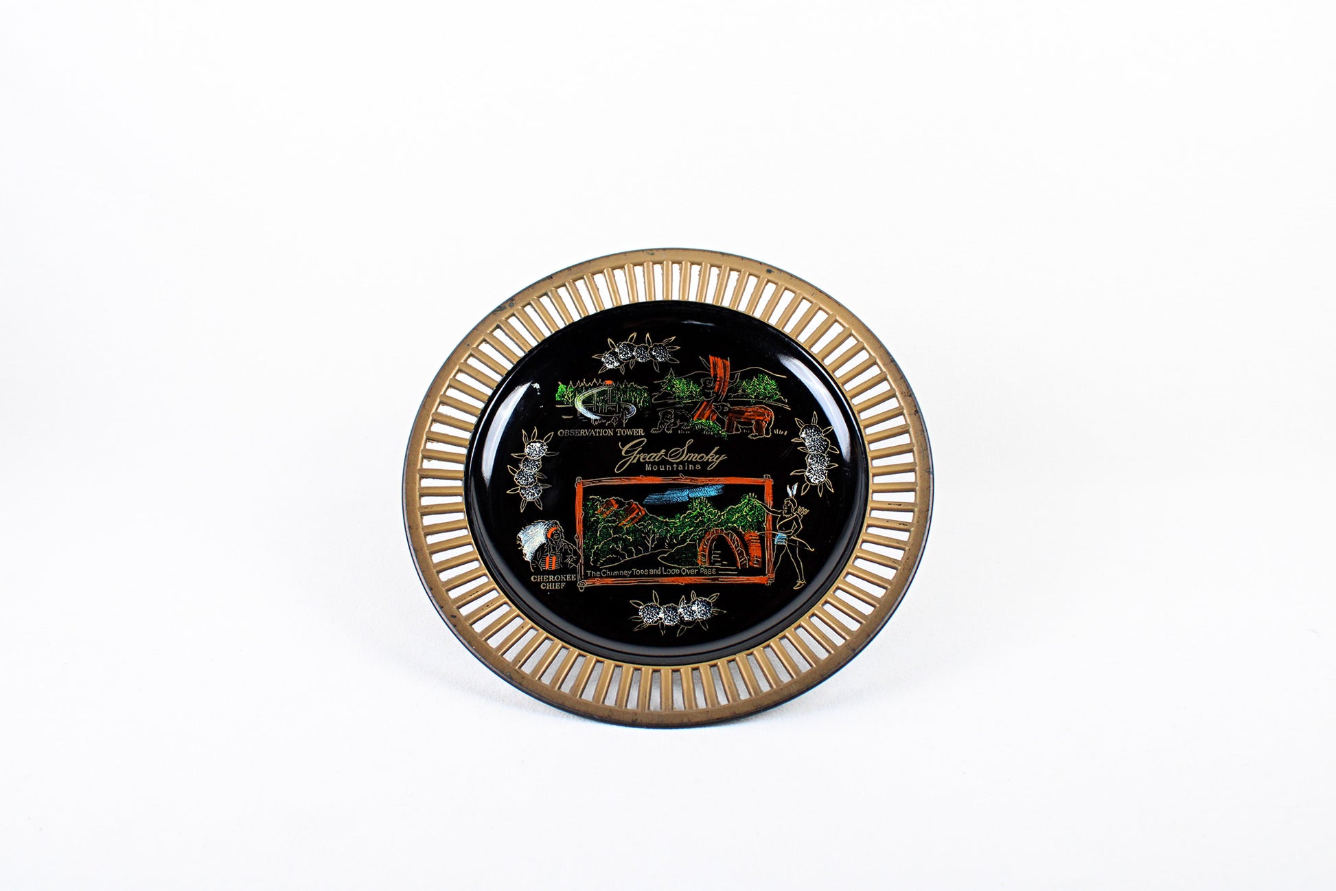 Great Smoky Mountains Melamine Plastic Souvenir Plate