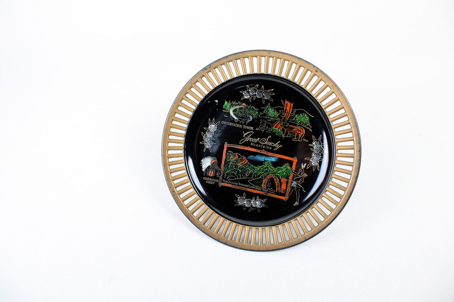 Great Smoky Mountains Melamine Plastic Souvenir Plate