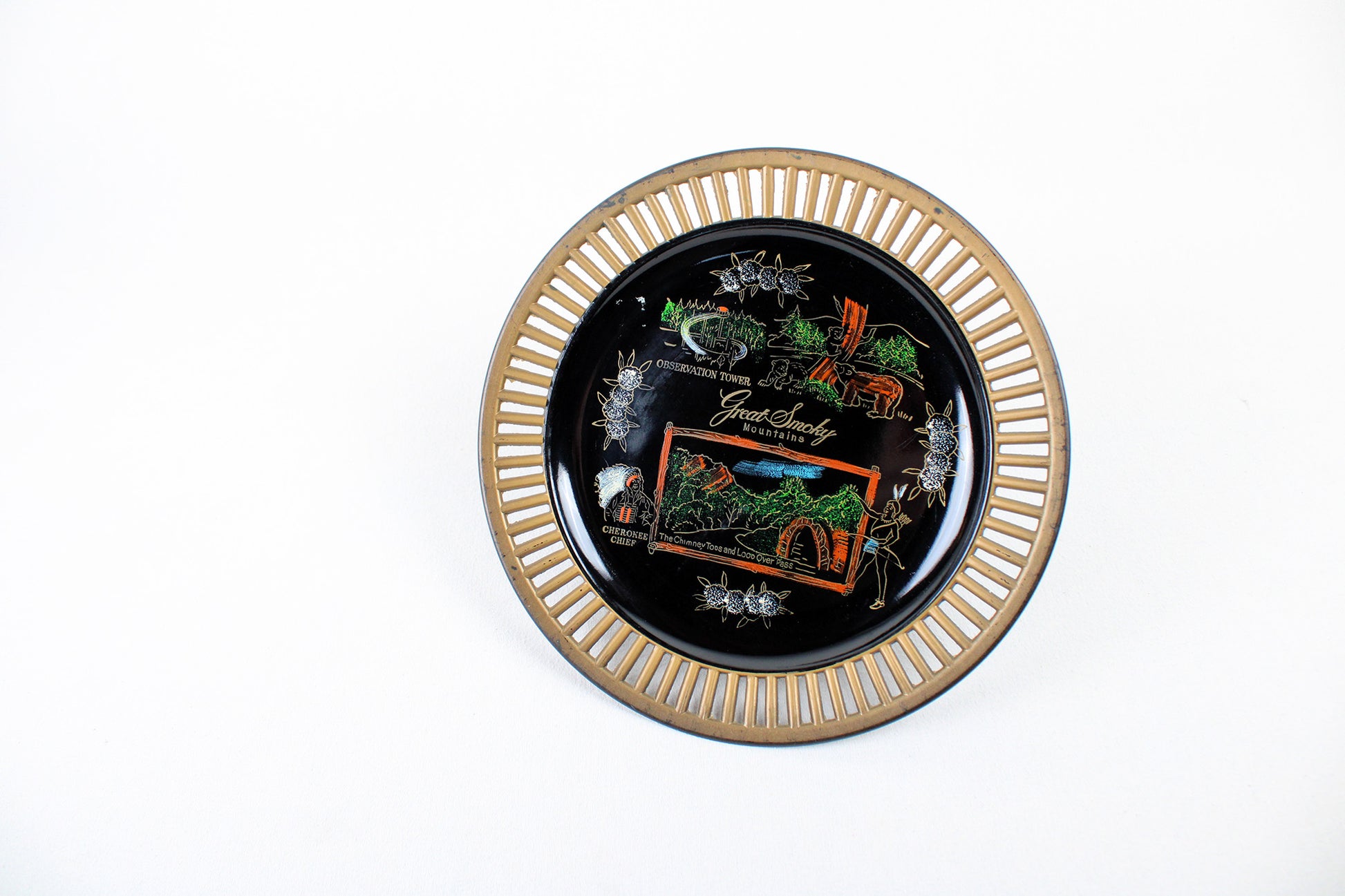 Great Smoky Mountains Melamine Plastic Souvenir Plate