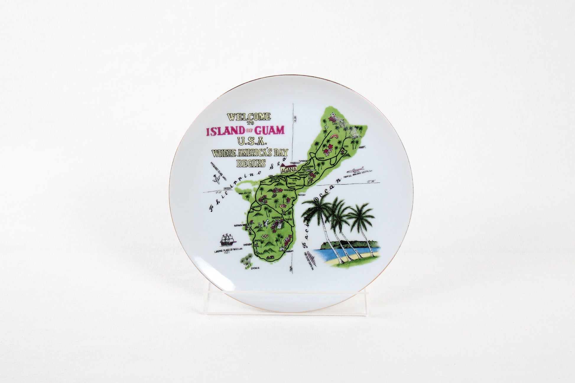 Welcome To Island Of Guam, U.S.A., Decorative Wall Plate