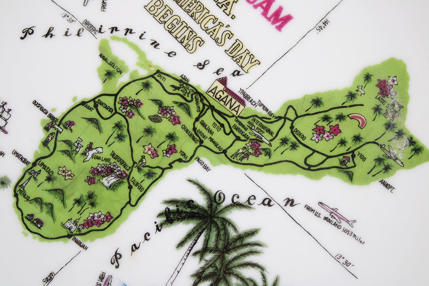 Welcome To Island Of Guam, U.S.A., Decorative Wall Plate