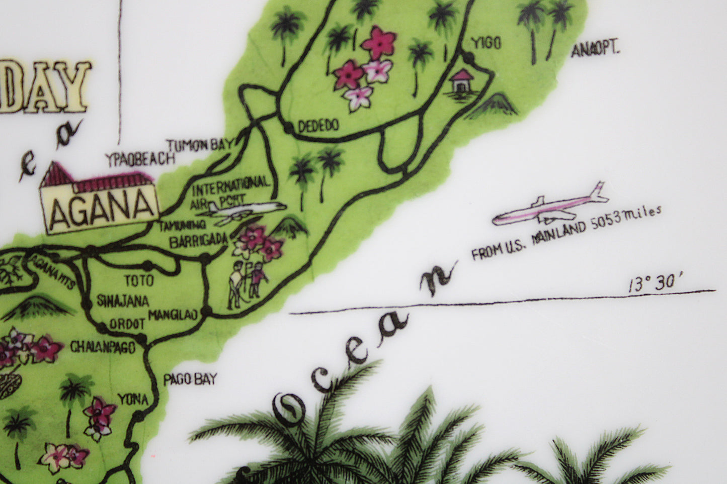 Welcome To Island Of Guam, U.S.A., Decorative Wall Plate