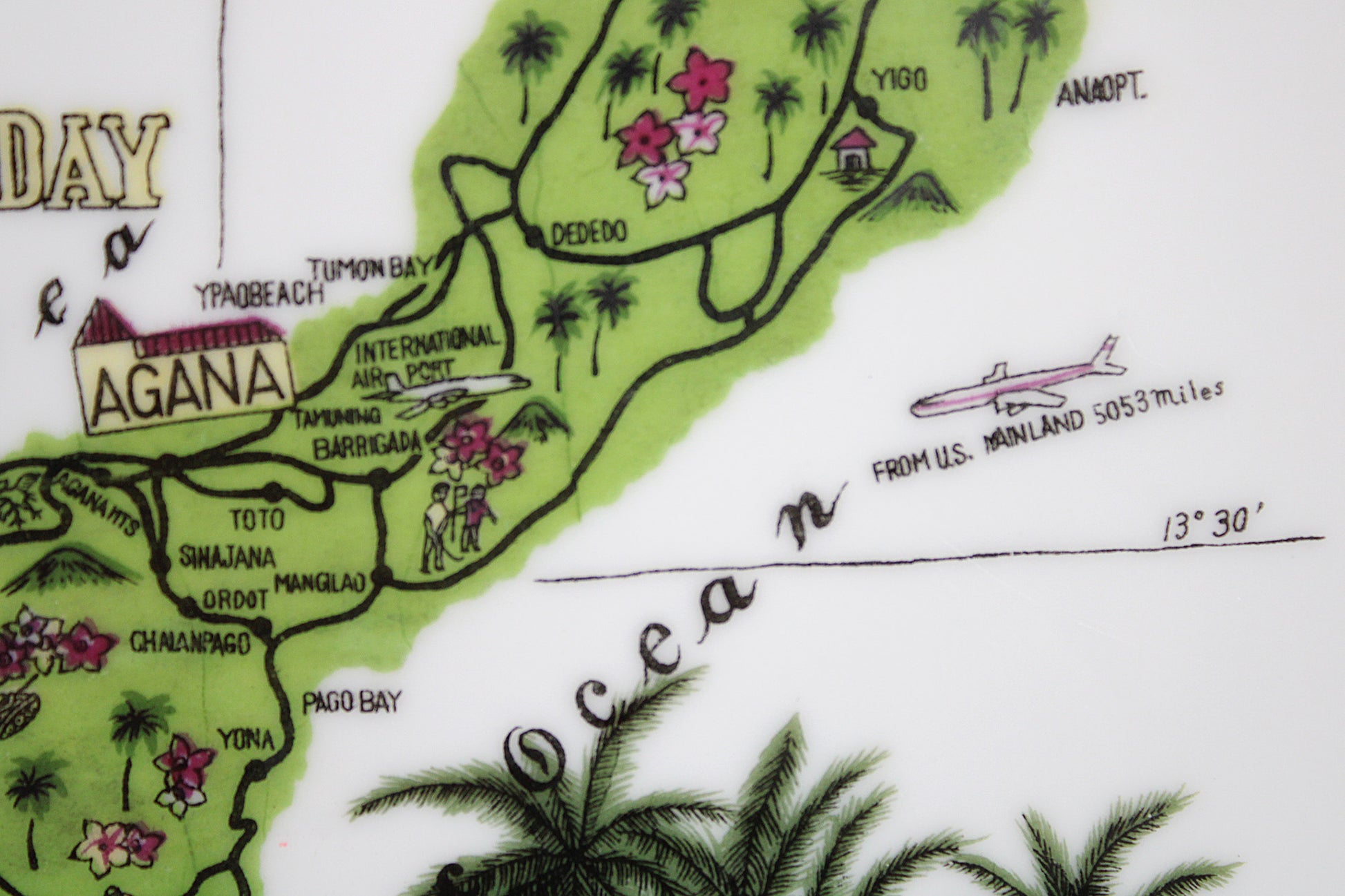 Welcome To Island Of Guam, U.S.A., Decorative Wall Plate