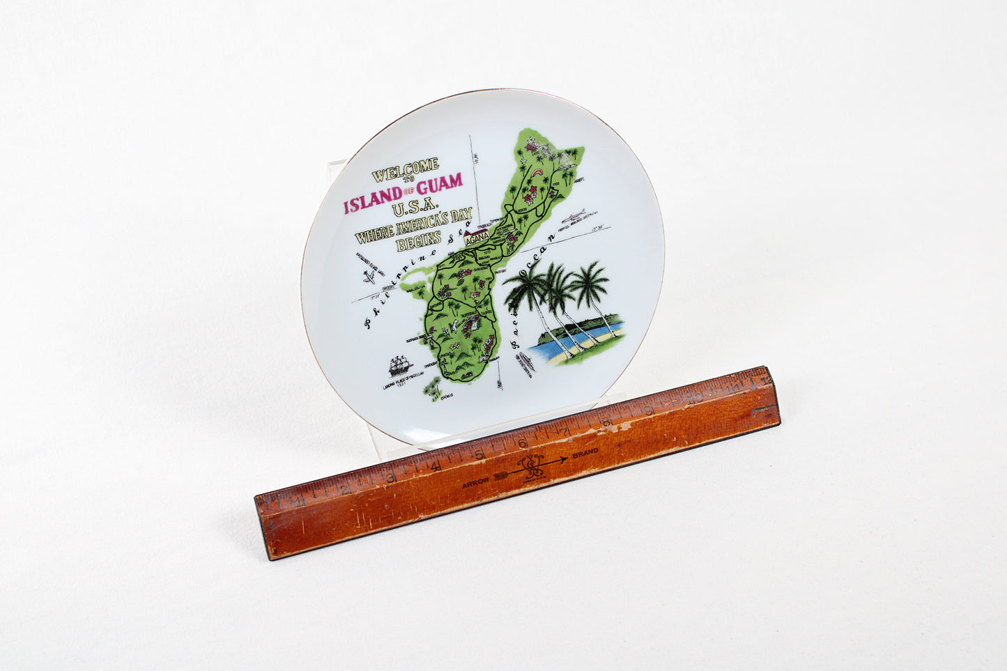 Welcome To Island Of Guam, U.S.A., Decorative Wall Plate