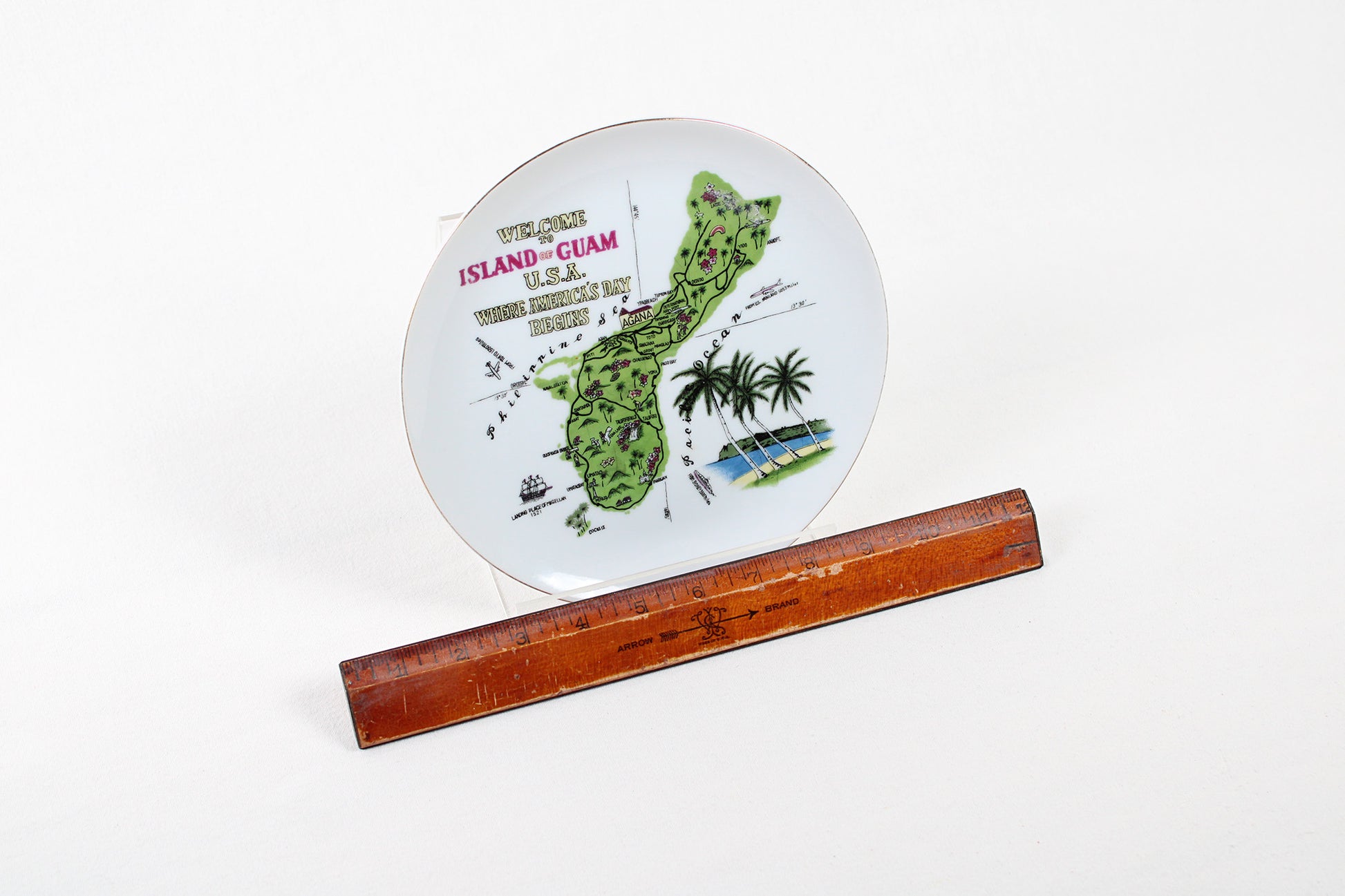 Welcome To Island Of Guam, U.S.A., Decorative Wall Plate