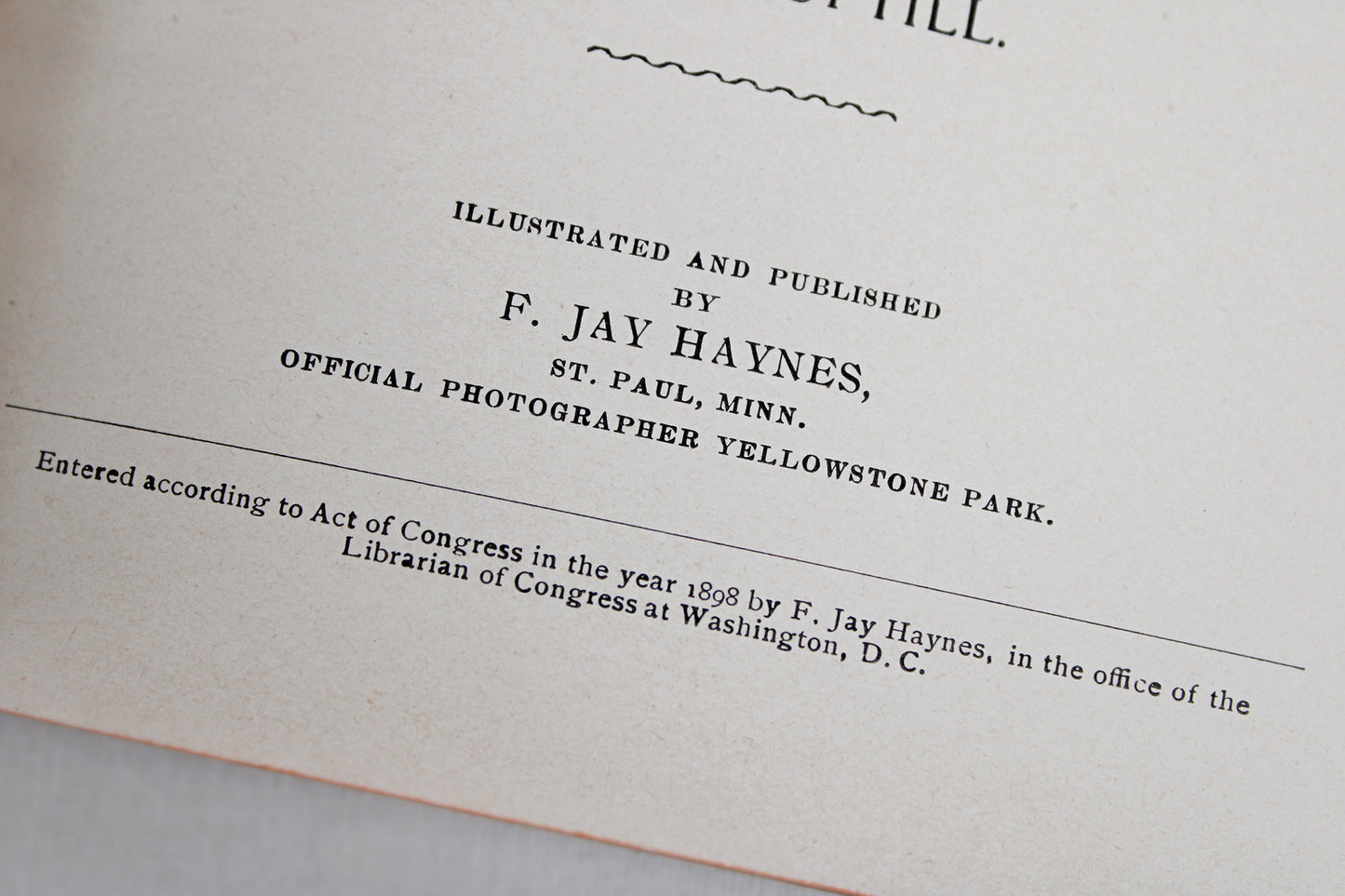 Haynes Guide Yellowstone (National) Park, Illustrated (1898 ed.)
