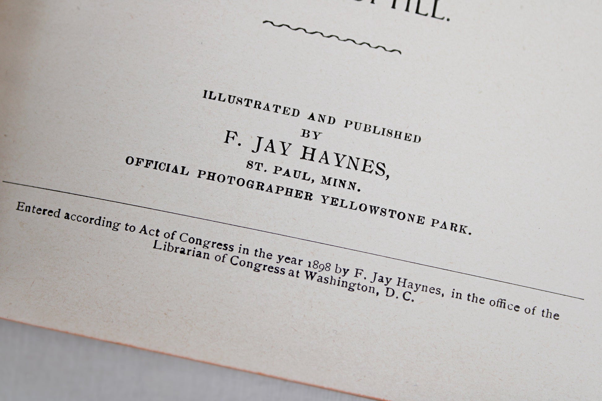 Haynes Guide Yellowstone (National) Park, Illustrated (1898 ed.)