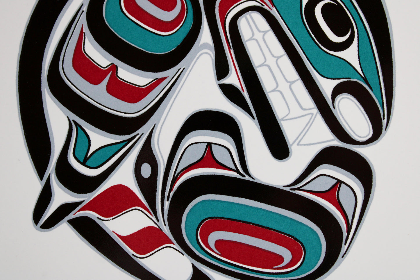 Jody Wilson Coast Salish Artist Ceramic Trivet: Killerwhale Orca