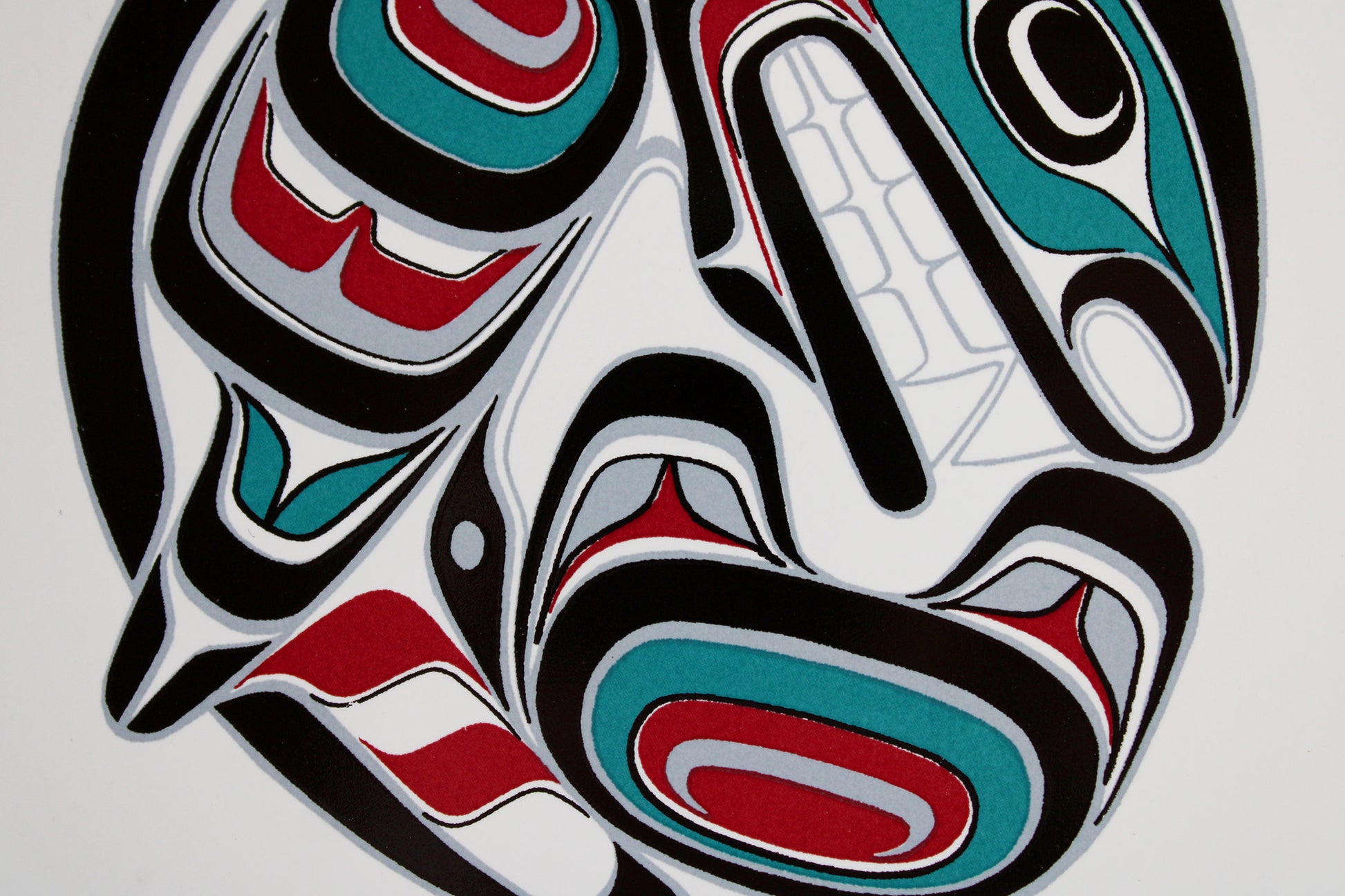 Jody Wilson Coast Salish Artist Ceramic Trivet: Killerwhale Orca