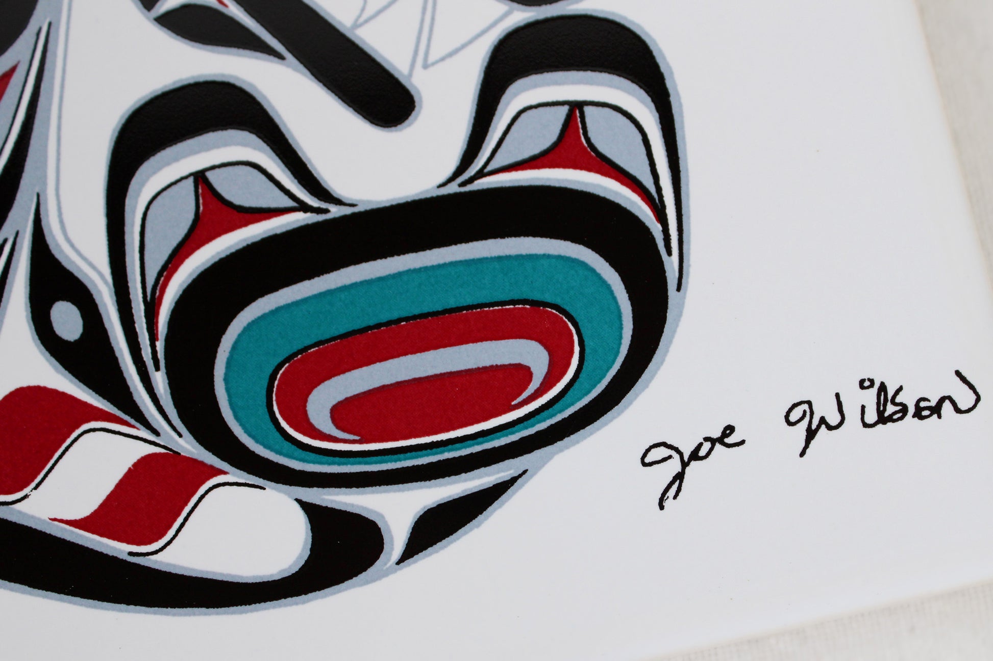 Jody Wilson Coast Salish Artist Ceramic Trivet: Killerwhale Orca