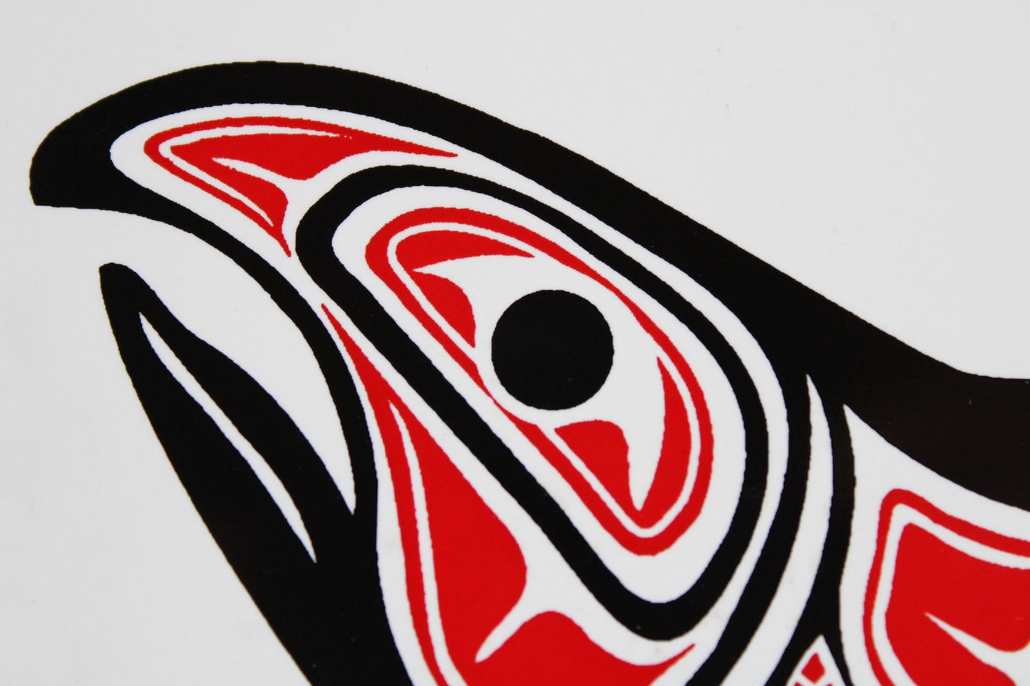 Jody Wilson Coast Salish Artist Ceramic Trivet: Salmon