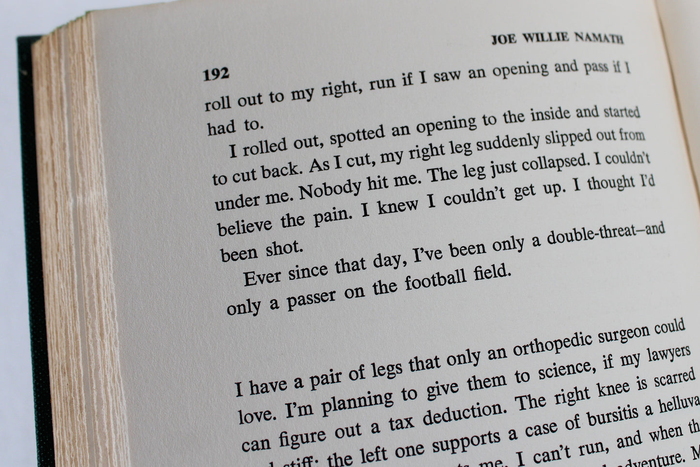 Joe Willie Namath Autobiography: I Can’t Wait Until Tomorrow …