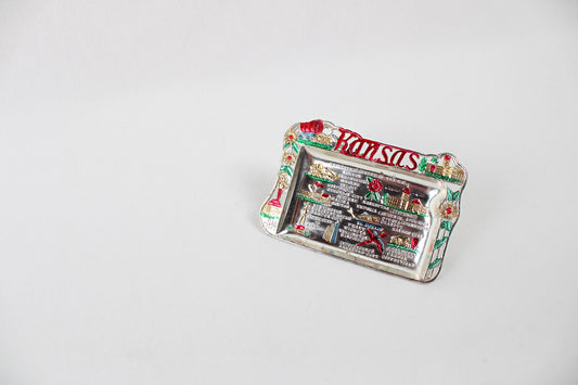Kansas Small Metal Tray Souvenir 