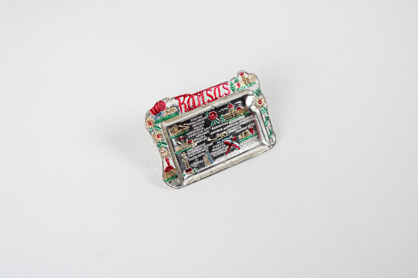 Kansas Small Metal Tray Souvenir 