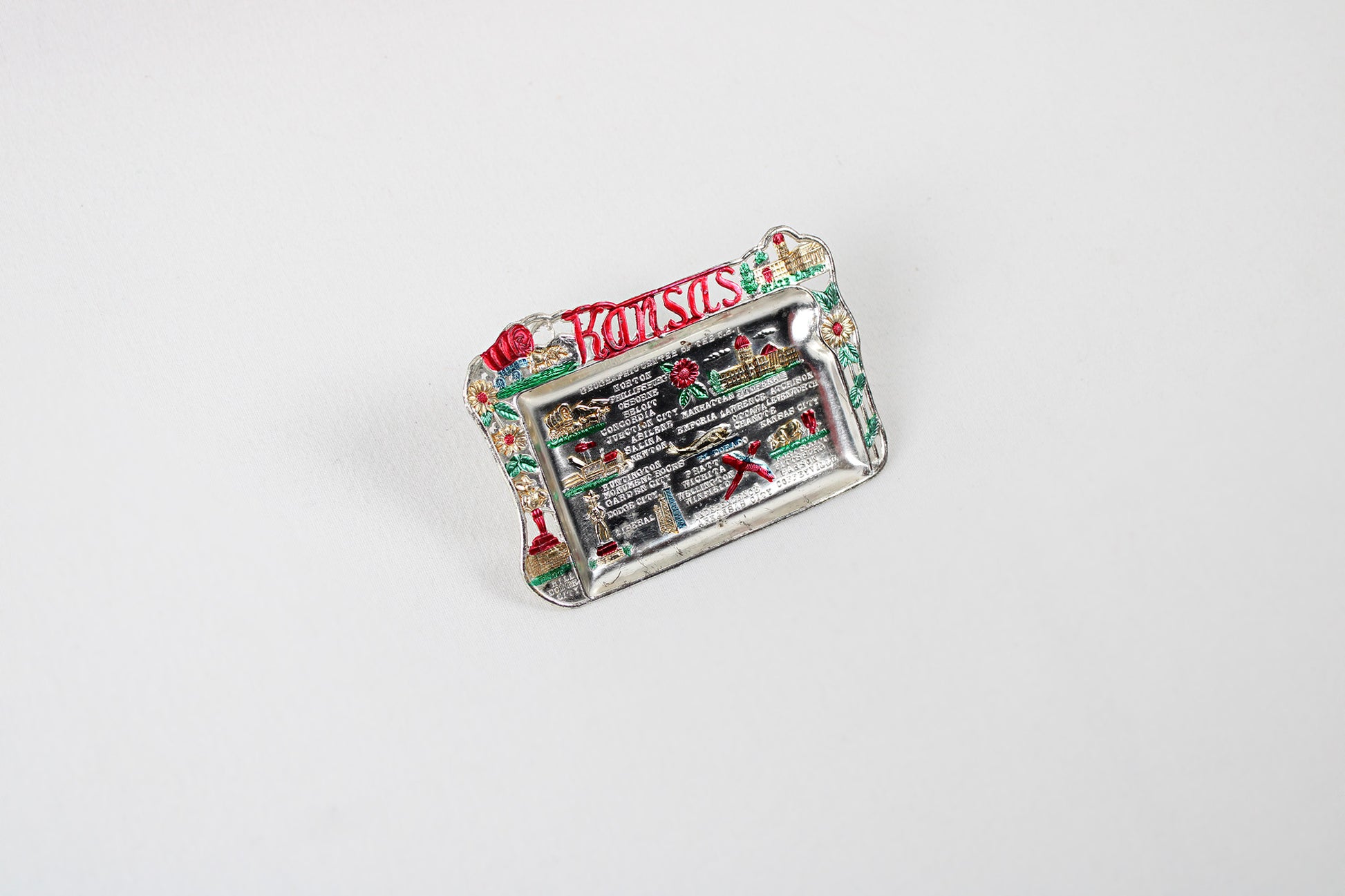 Kansas Small Metal Tray Souvenir 