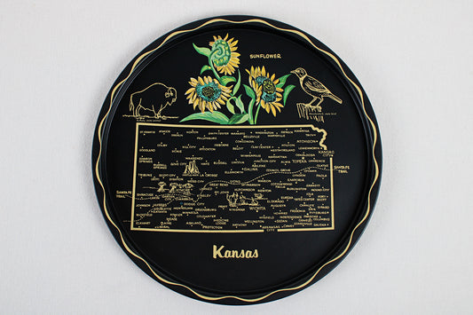 Kansas Souvenir Metal Serving Tray