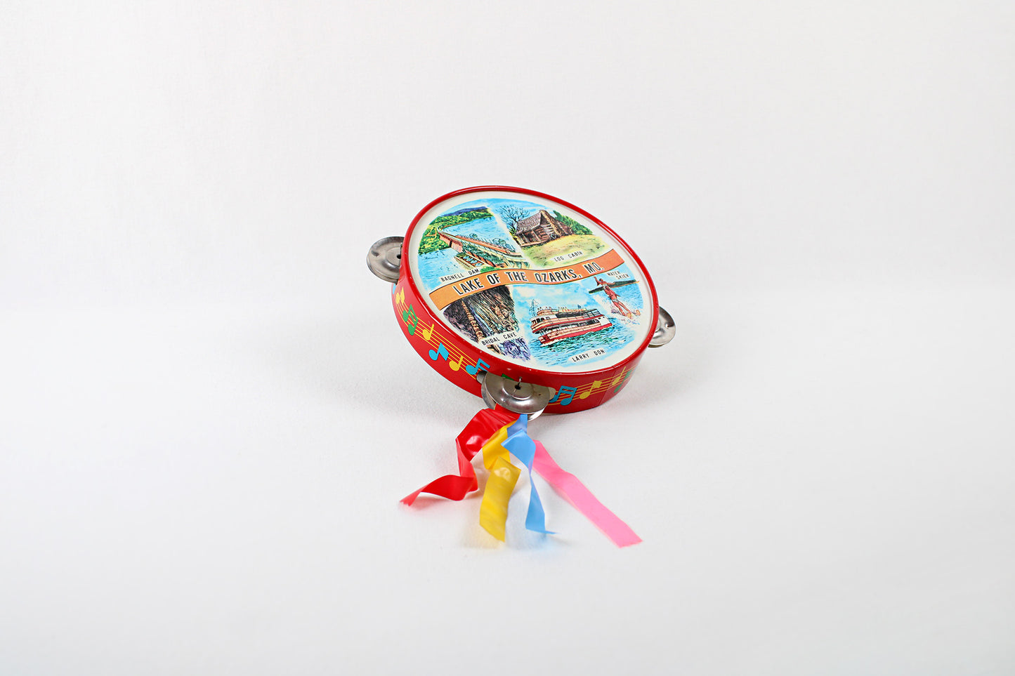 Missouri’s Lake Of The Ozarks Tin Tambourine With Tourist Attractions