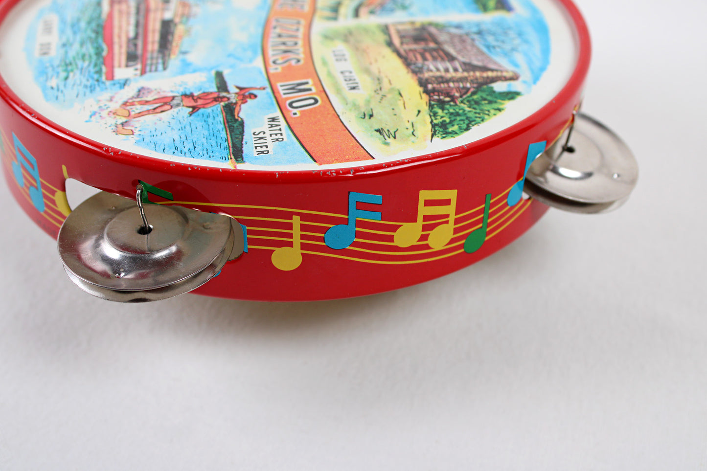 Missouri’s Lake Of The Ozarks Tin Tambourine With Tourist Attractions