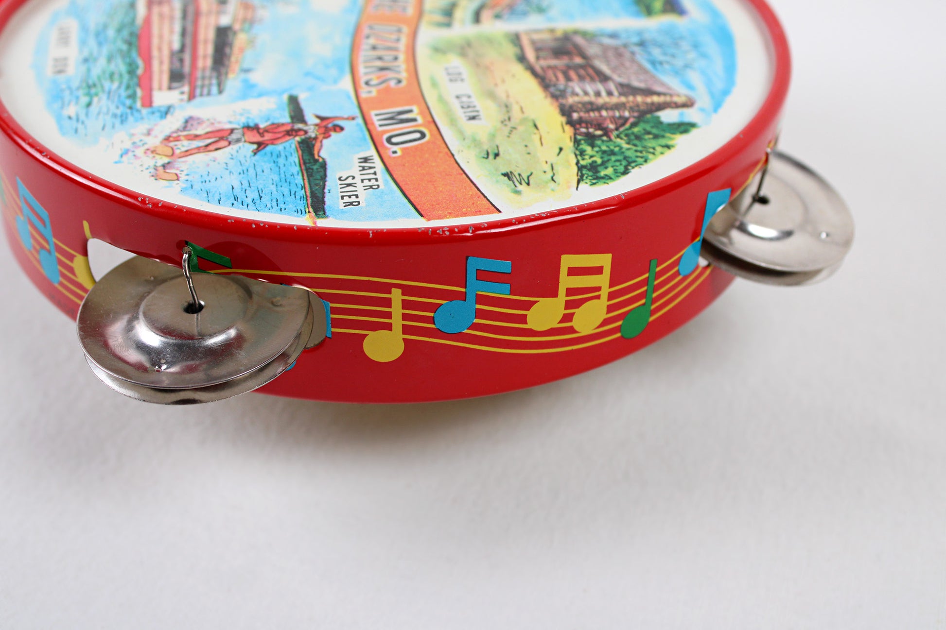 Missouri’s Lake Of The Ozarks Tin Tambourine With Tourist Attractions