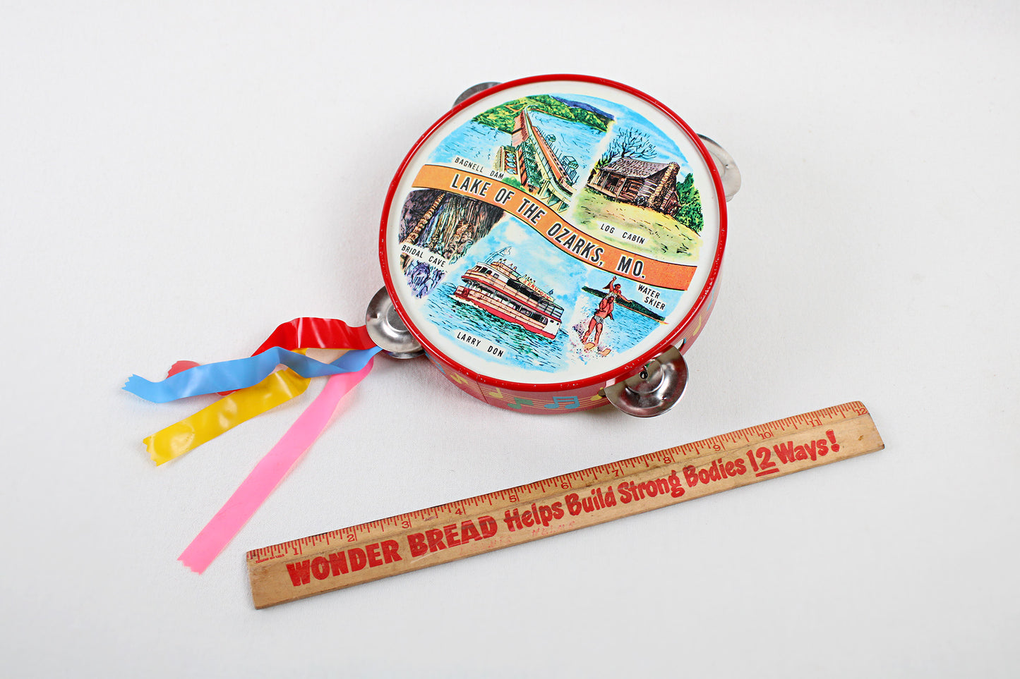 Missouri’s Lake Of The Ozarks Tin Tambourine With Tourist Attractions