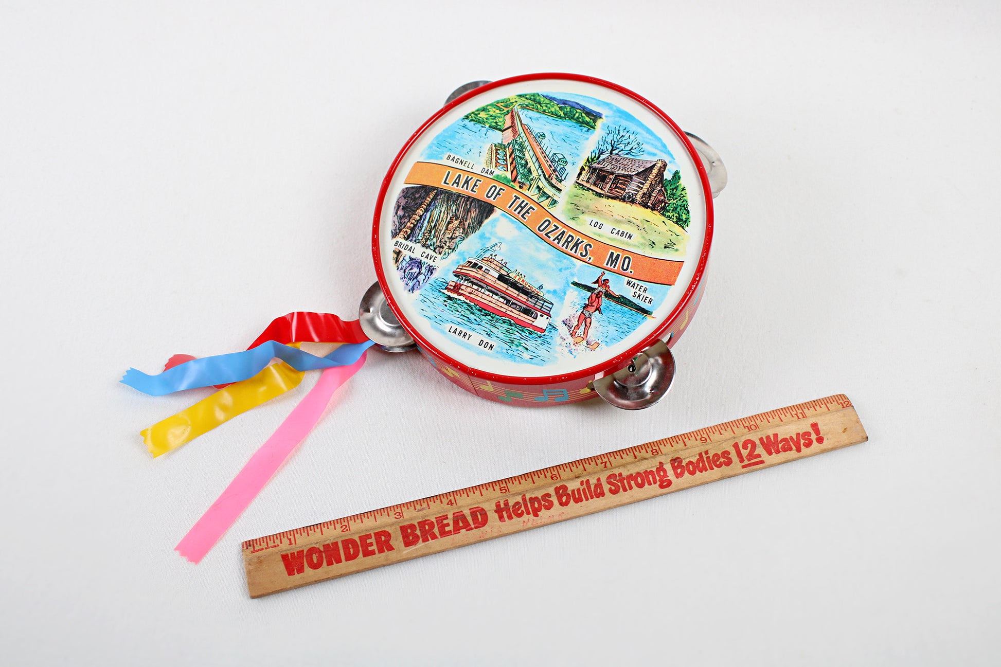 Missouri’s Lake Of The Ozarks Tin Tambourine With Tourist Attractions