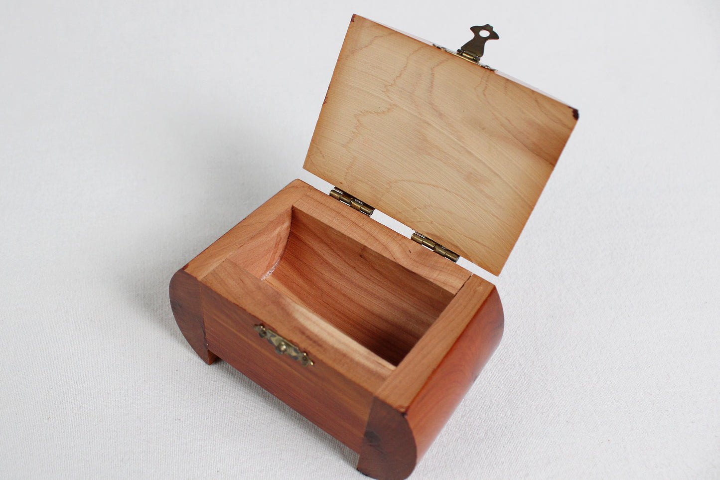 Cedarwood Trinket Box Souvenir of Lincoln’s New Salem, Illinois