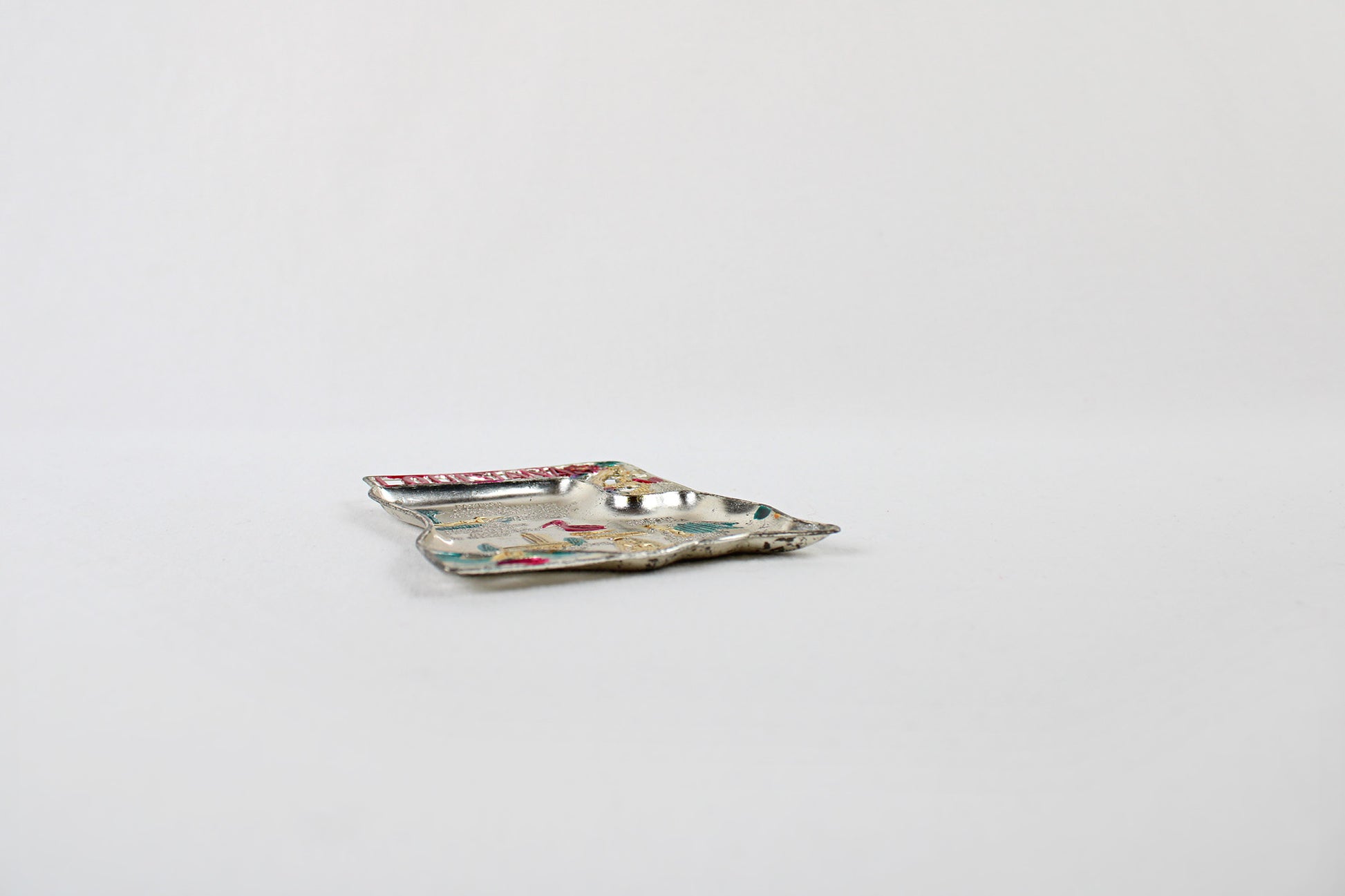 Louisiana Small Metal Tray / Ashtray Souvenir 