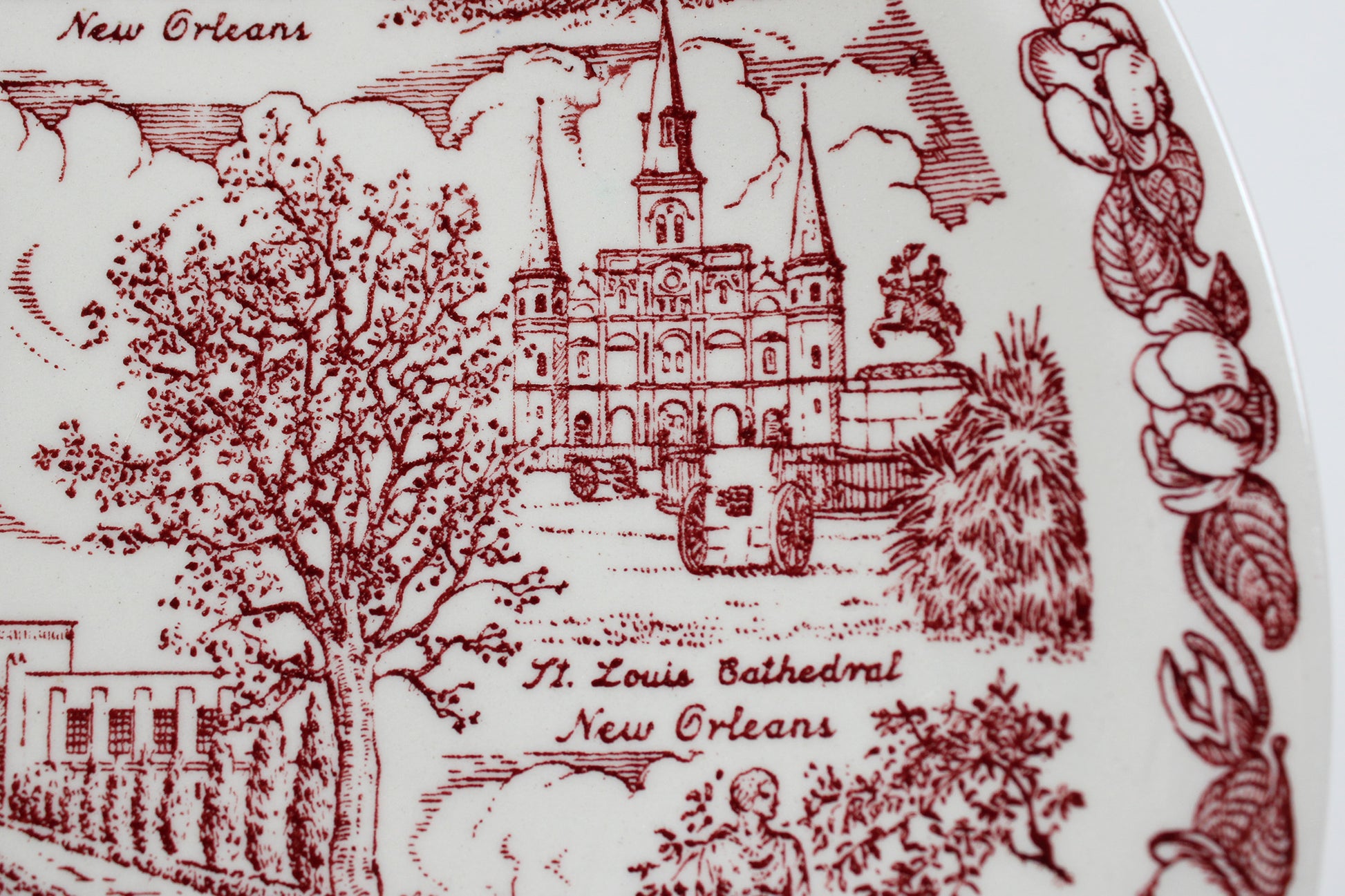 State of Louisiana Collectible Souvenir Plate Made By Vernon Kilns