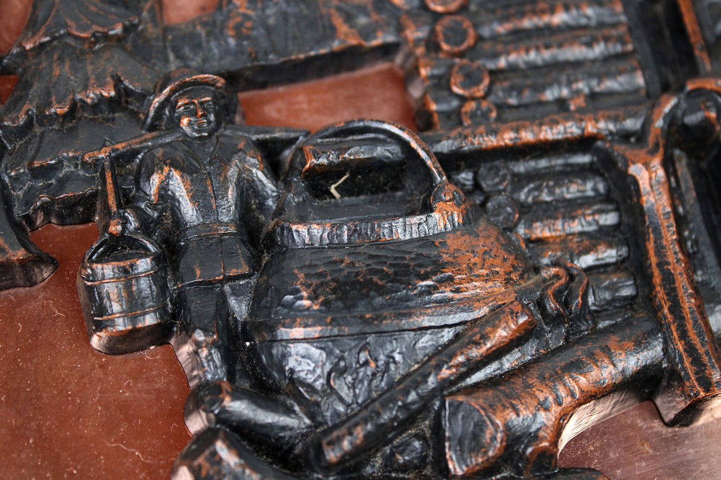 “Maple Sugar Time” 3D Framed Plaque By Coppercraft Guild Of Taunton, Massachusetts